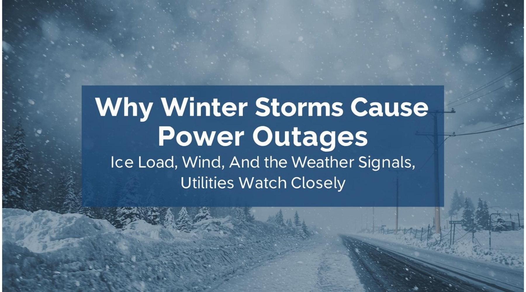 Why Winter Storms Cause Power Outages: Ice Load, Wind, And The Weather Signals Utilities Watch Closely by Weather Scientific