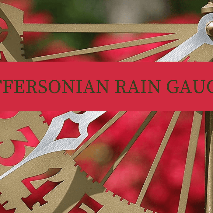 Conant Collections Solid Brass Jeffersonian Rain Gauge Guide by WeatherScientific.com