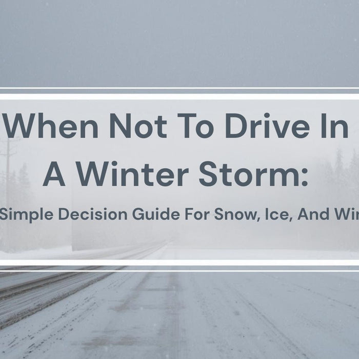 When Not To Drive In A Winter Storm: A Simple Decision Guide For Snow, Ice, And Wind by Weather Scientific