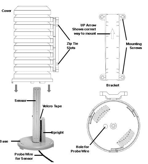 Weather Scientific La Crosse Technology 925-1418 Sensor Weather Shield Weather Scientific