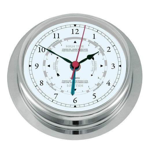 Weather Scientific Fischer 1606GU | Tide clock 200 mm chrome plated