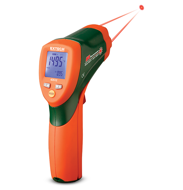 Teledyne Flir Dual Laser InfraRed Thermometer Extech 42512