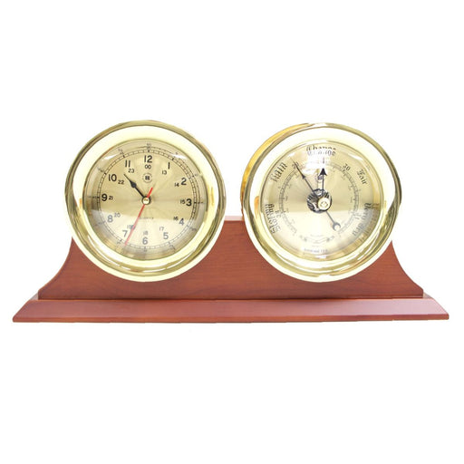 Weather Scientific Bey-Berk Lacquered Brass Round Barometer with Beveled Glass SB407 Bey-Berk 