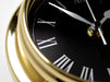 Weather Scientific Tabic Clocks Handmade Prestige Roman Numeral Clock in Solid Brass With a Jet Black Dial. Tabic Clocks 