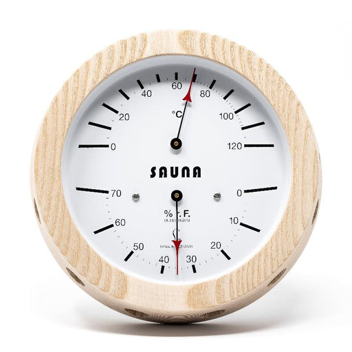 Fischer 5076.00 LUFFT Sauna Climatemeter from Germany white face