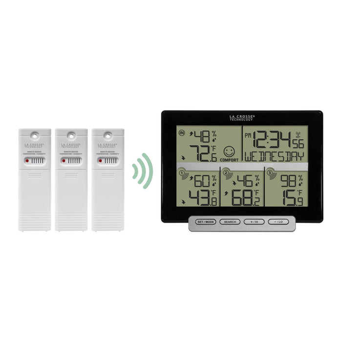 Weather Scientific LaCrosse Technology 308-1412-3TXV2 Weather Station with Time, Date, Indoor Temperature and Humidity and LaCrosse Technology 