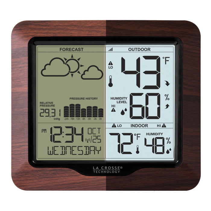 Weather Scientific LaCrosse Technology 308-1417BLV2 Weather Station with Forecast and Atomic Time LaCrosse Technology 