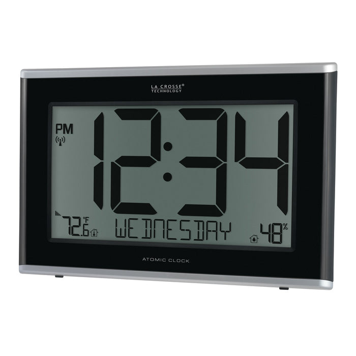 Weather Scientific LaCrosse Technology 513-05867 Jumbo Atomic Wall Clock with Indoor Temp and Humidity LaCrosse Technology 