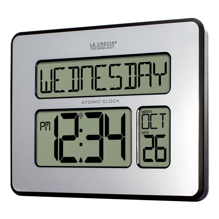 Weather Scientific LaCrosse Technology 513-1419BLV4 Atomic Digital Wall Clock with Backlight LaCrosse Technology 