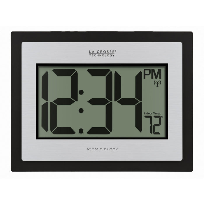 Weather Scientific La Crosse Technology 513-1422S Atomic Digital Wall Clock with Indoor Temp LaCrosse Technology 