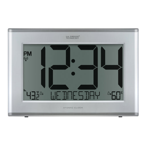 Weather Scientific LaCrosse Technology 513-63867 Jumbo Atomic Wall Clock with Outdoor Temp and Humidity LaCrosse Technology 