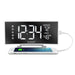 Weather Scientific LaCrosse Technology 602-249V2 White LED Mirror Alarm Clock LaCrosse Technology 