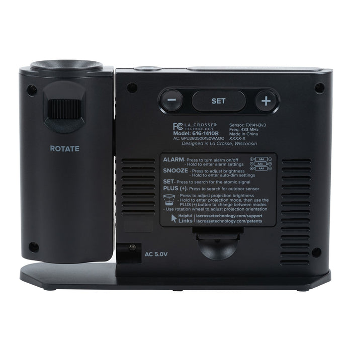 LaCrosse Technology 616-41667 Atomic Projection Alarm Clock