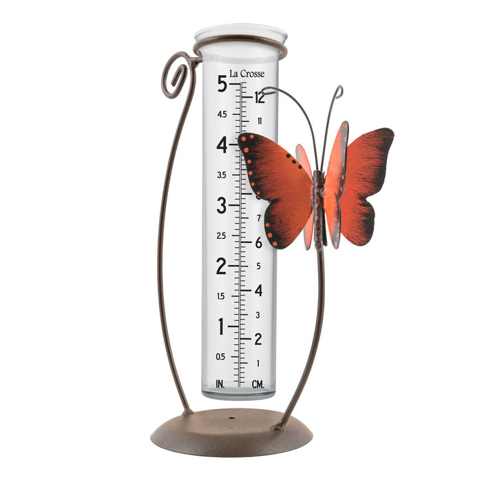 Weather Scientific LaCrosse Technology 704-13077 Butterfly Rain Gauge - Orange LaCrosse Technology 