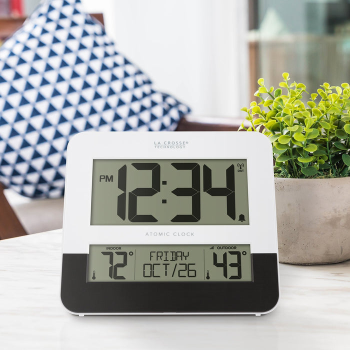 Weather Scientific LaCrosse Technology BBB82684 Atomic Clock with Indoor and Outdoor Temperature LaCrosse Technology 