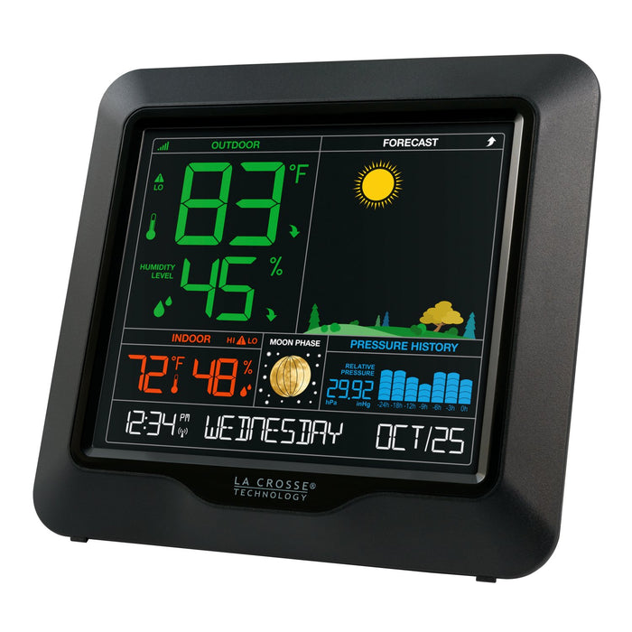 Weather Scientific La Crosse Technology S84107V2 Wireless Color Forecast Station LaCrosse Technology 