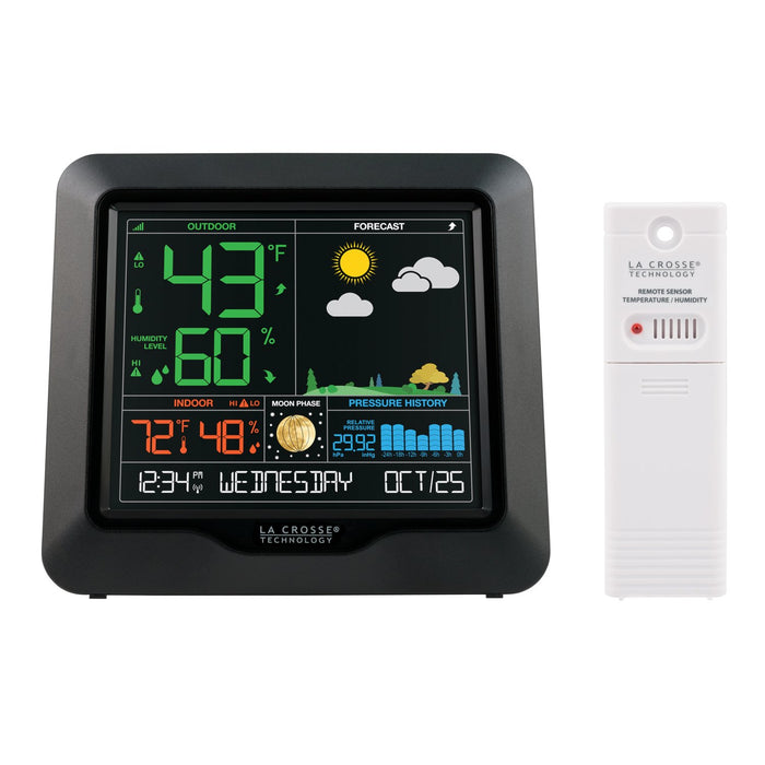 Weather Scientific La Crosse Technology S84107V2 Wireless Color Forecast Station LaCrosse Technology 