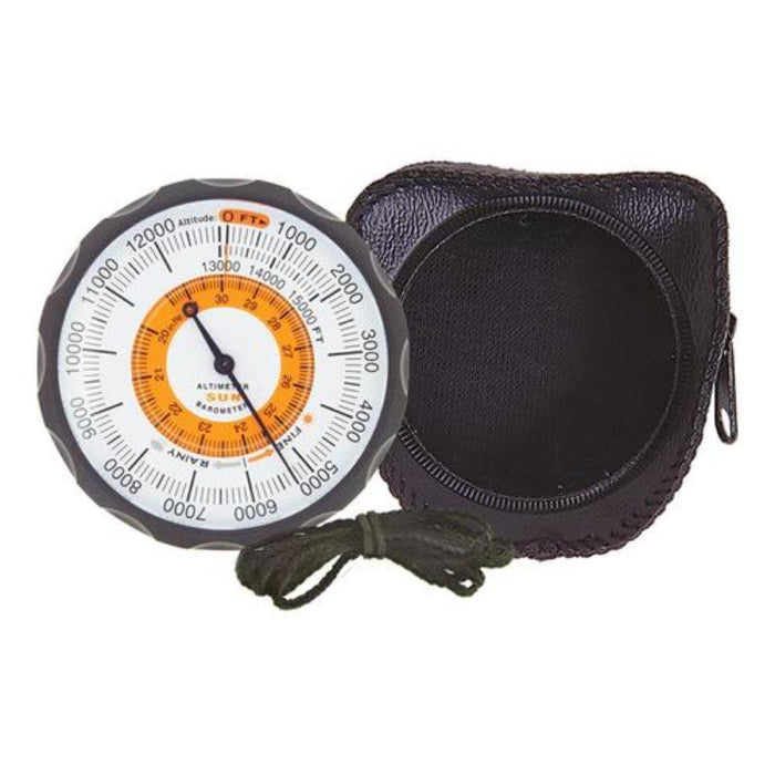 SunCompany Altimeter 202 Altimeter/Barometer with Leather Case in feet profile