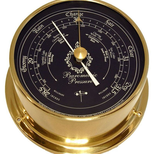 Weather Scientific Downeaster Barometer, Blue, 3060B brass case