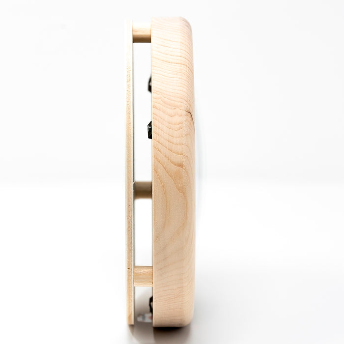 Weather Scientific Fischer 1222-09 | Stone pine indoor climate hygrometer with thermometer side view