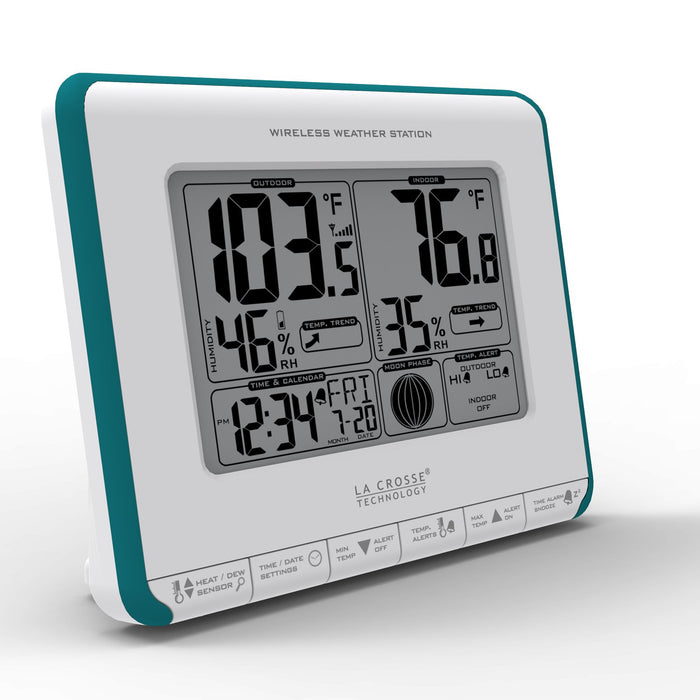 Weather Scientific LaCrosse Technology 308-1711BLV2 Wireless Weather Station left view