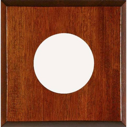 Weather Scientific Maximum Inc. Single Instrument Mahogany Mounting Panel PM1 front profile