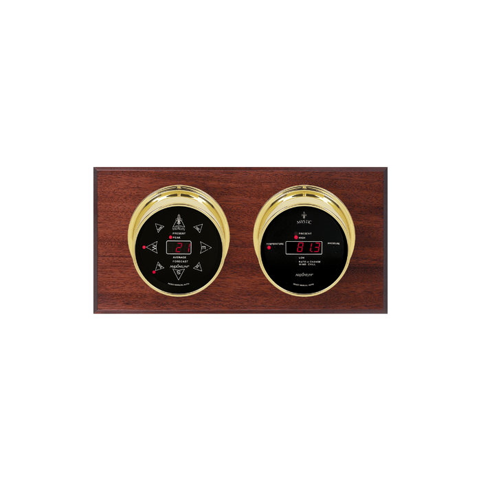 Weather Scientific Maximum Inc. Sorcerer Weather Station Brass case black face