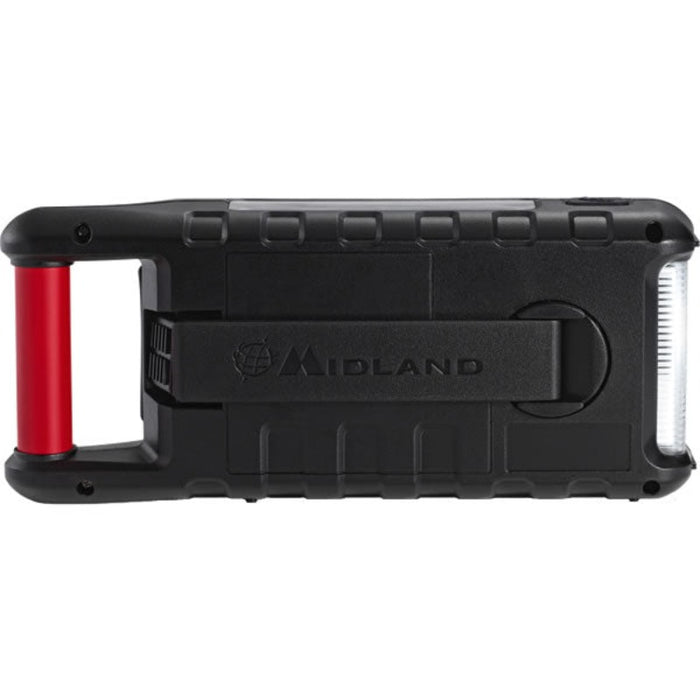 Weather Scientific Midland ER310 AM/FM/NOAA Weather Alert Emergency Crank Radio back view