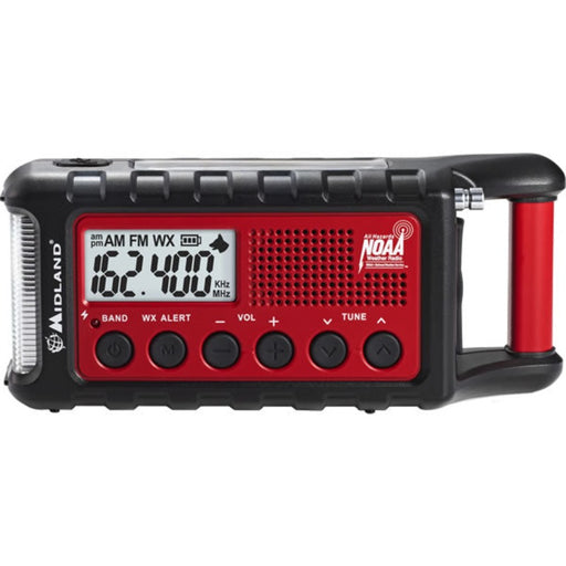 Weather Scientific Midland ER310 AM/FM/NOAA Weather Alert Emergency Crank Radio front view
