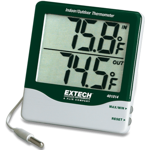 Weather Scientific Teledyne Flir Big Digit Indoor/Outdoor Thermometer Extech 401014