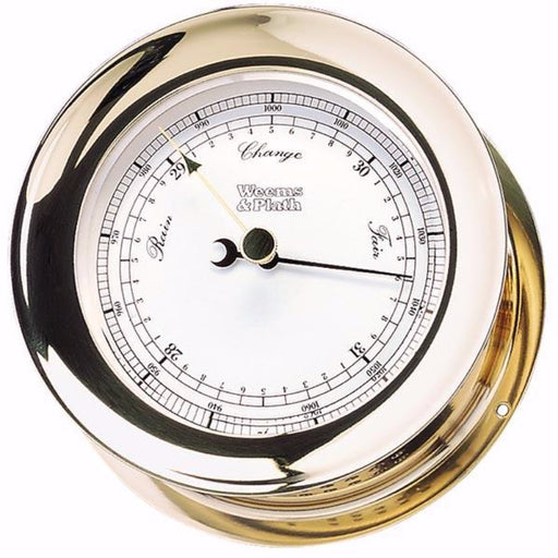 Weather Scientific Weems & Plath Atlantis Barometer - High Altitude 200700HA brass case front profile