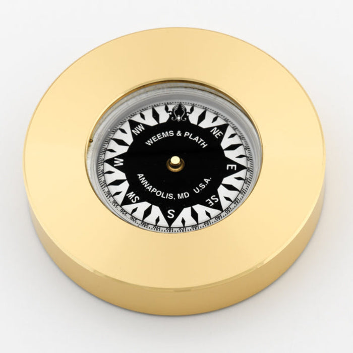 Weather Scientific Weems & Plath Brass Compass Chart Weight plain profile