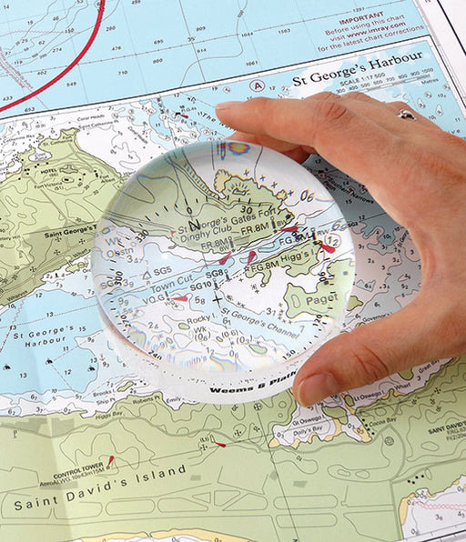 Weather Scientific Weems & Plath Grande View Magnifier (6x Acrylic) with Compass Rose Weems & Plath 