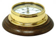 Weather Scientific Tabic Clocks Handmade Solid Brass Roman Clock Mounted on an English Oak Wall Mount Tabic Clocks 