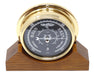 Weather Scientific Tabic Clocks Handmade Prestige Barometer With Jet Black Dial Mounted on an English Dark Oak Mantel/Display Mount Tabic Clocks 