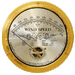Weather Scientific Cape Cod Wind Speed Indicator CCWS in Brass case transparent backdrop