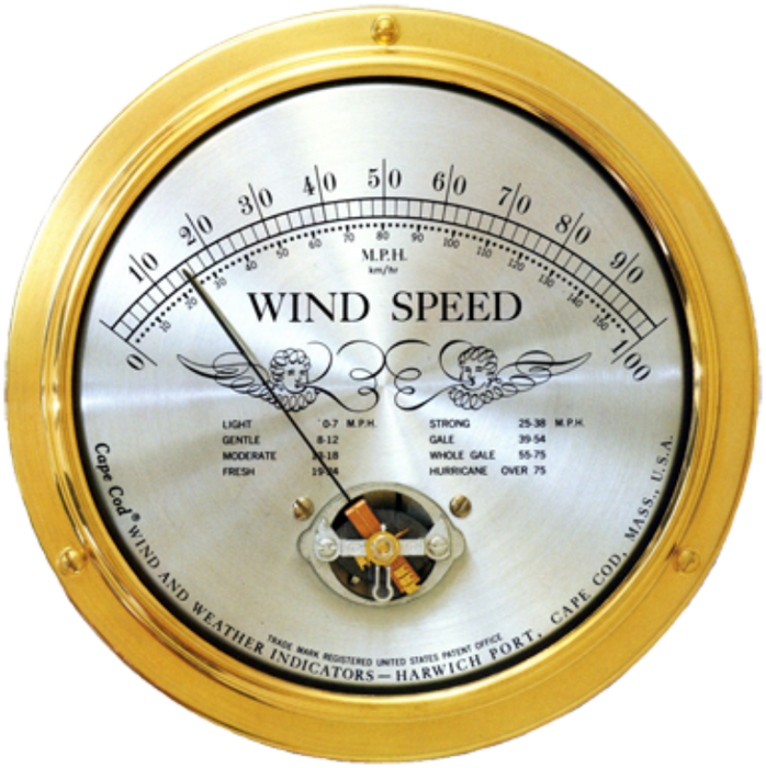 Weather Scientific Cape Cod Wind and Weather Series CCWSX Replacement Wind Speed Generator Accessory Kit  dial face