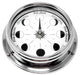 Weather Scientific Tabic Clocks Handmade Moon Phase Clock In Chrome With White Dial C-MN-WHT Tabic Clocks 