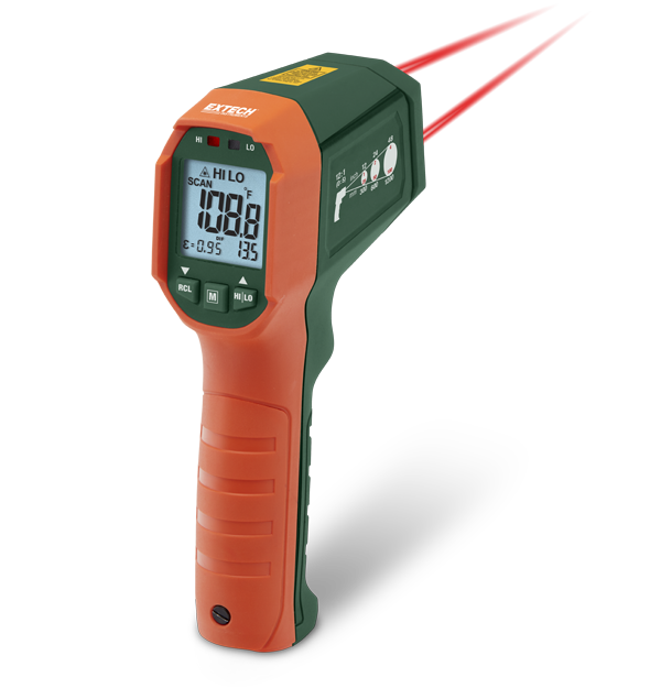 Teledyne Flir Dual Laser IR Thermometer Extech IR320