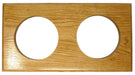 Weather Scientific Tabic Clocks Handmade Double Natural English Oak Wall Mount LT-DBL Tabic Clocks 