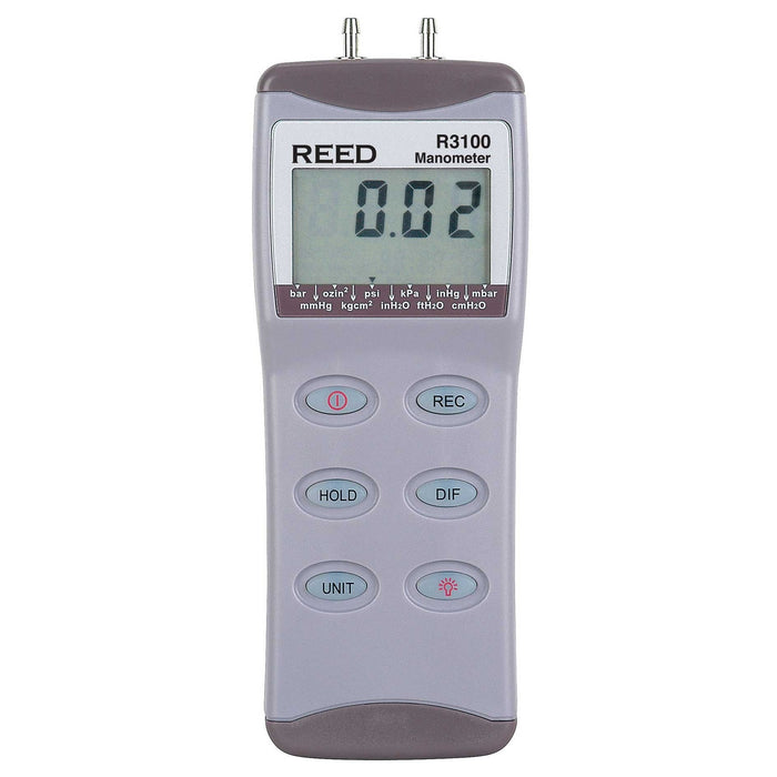 Weather Scientific REED R3100 Digital Differential Pressure Manometer (100psi) Reed Instruments 