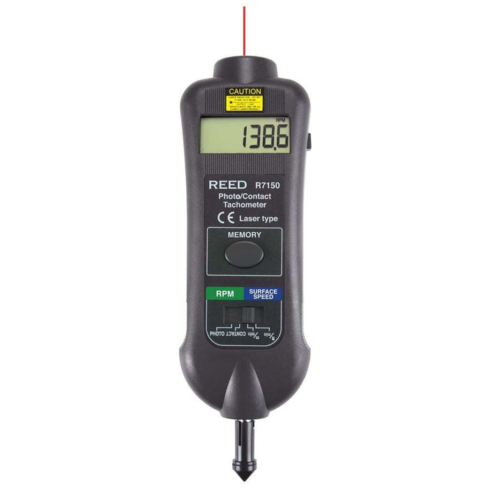 Weather Scientific REED R7150 Professional Combination Contact / Laser Photo Tachometer Reed Instruments