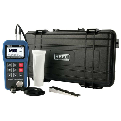 Weather Scientific REED R7900-KIT Ultrasonic Thickness Gauge with 5-Step Calibration Block Reed Instruments