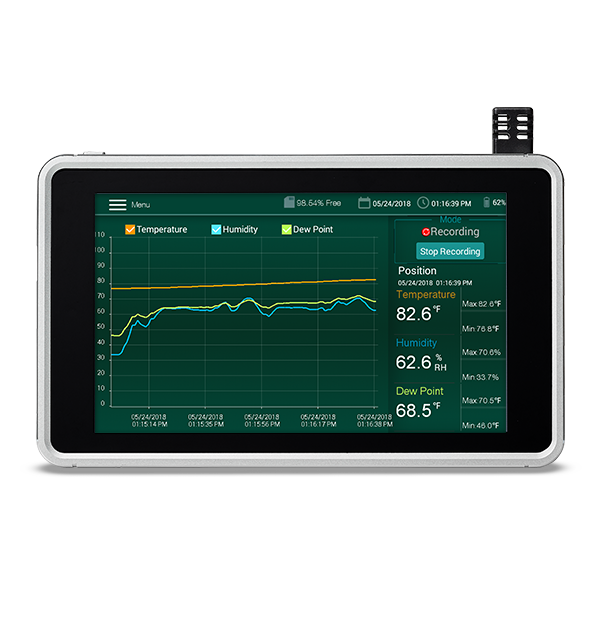 Teledyne Flir Humidity/Temperature Chart Recorder with Touch Screen Extech RH550