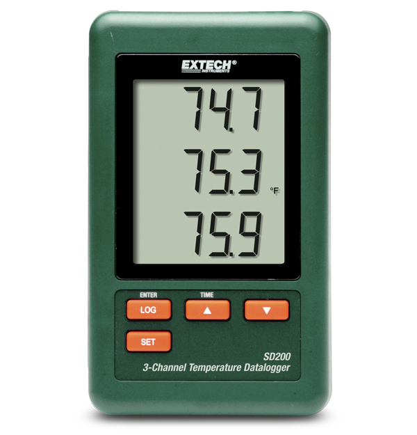 Teledyne Flir 3-Channel Temperature Datalogger Extech SD200